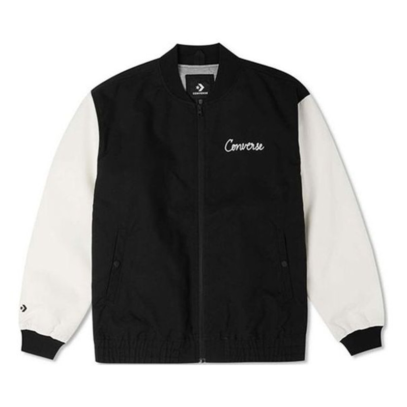 Converse Chain Stitch Woven Jacket 'Black' 10025514-A03 - 1
