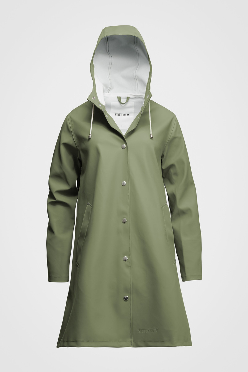 Stutterheim Mosebacke Raincoat Desert Green outlook