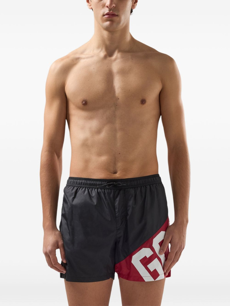 GCDS logo-band swim shorts outlook