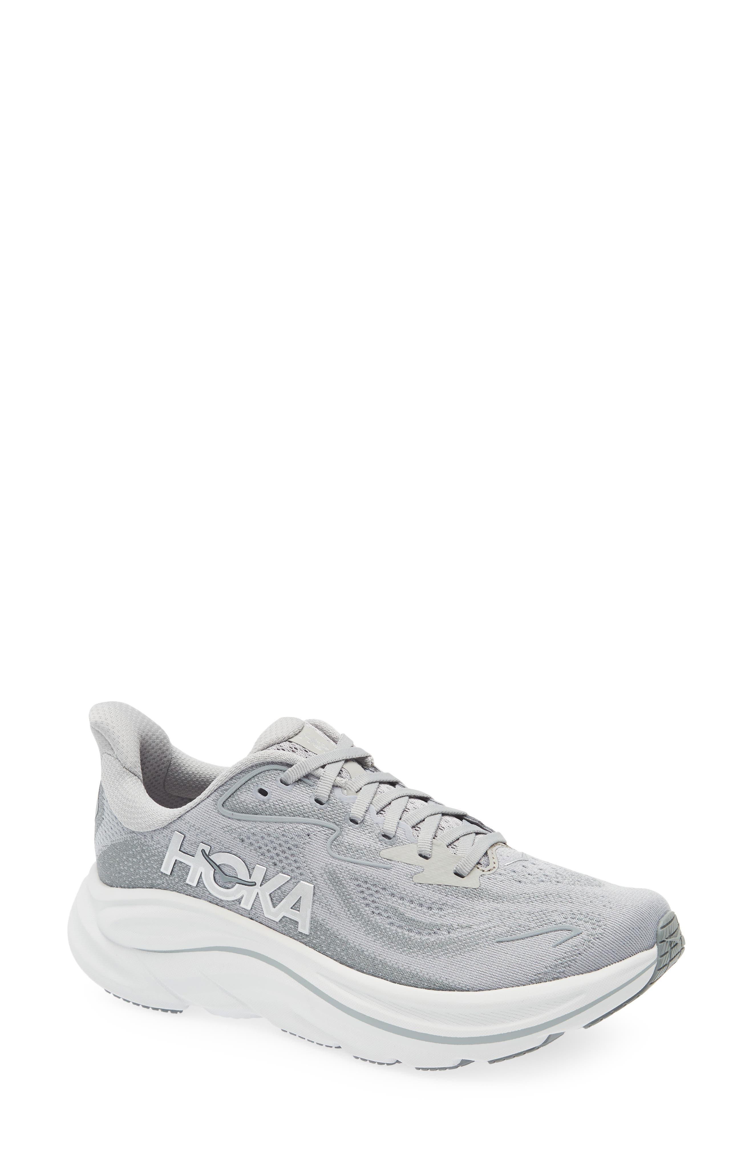 HOKA Clifton 10 Running Shoe in Stellar Grey /Galactic Grey at Nordstrom - 1