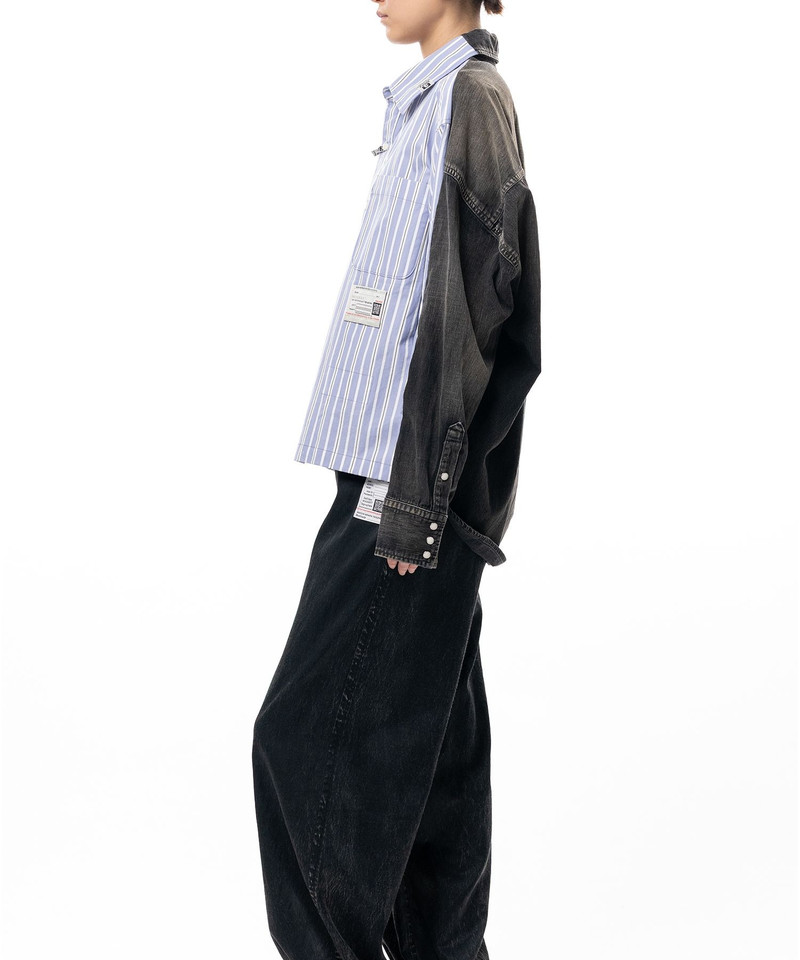 Front Back Combined Stripe Shirt 11