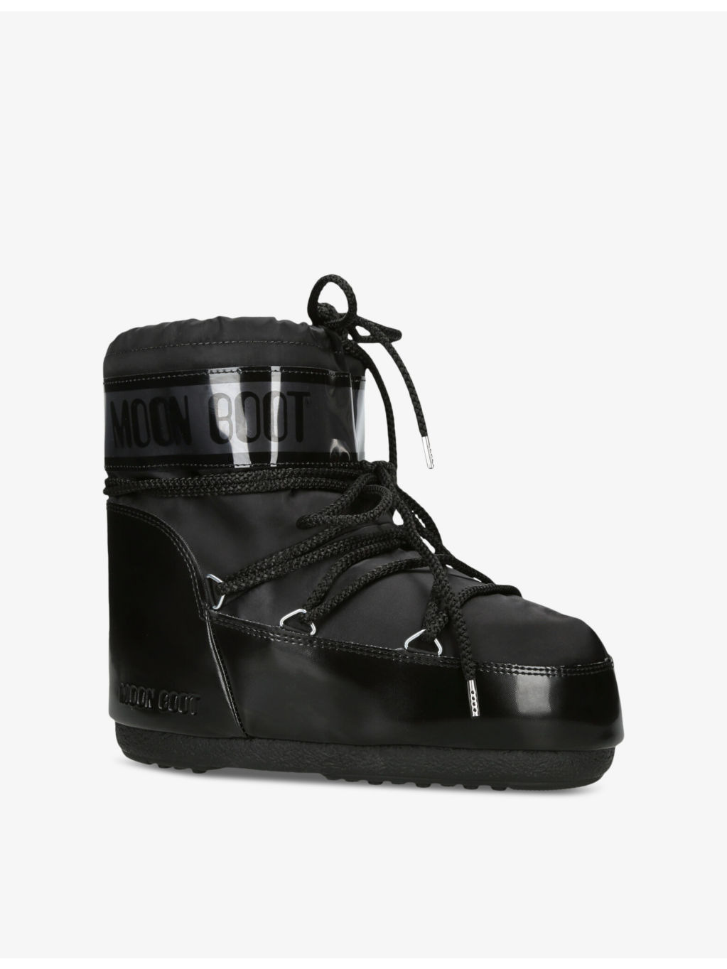 Icon brand-print woven snow boots - 3