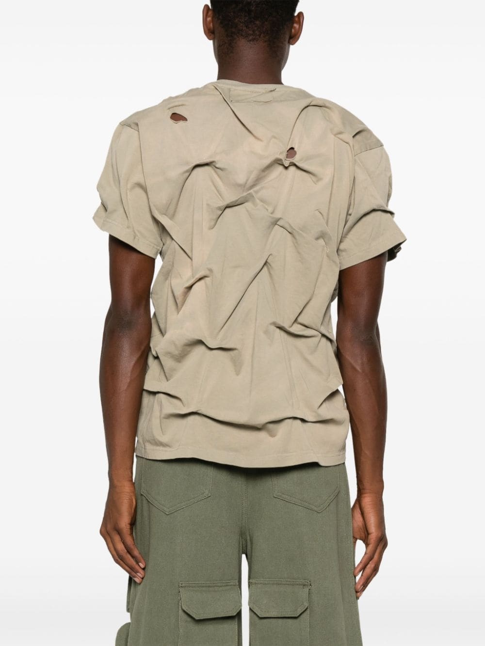 crinkled T-shirt - 3