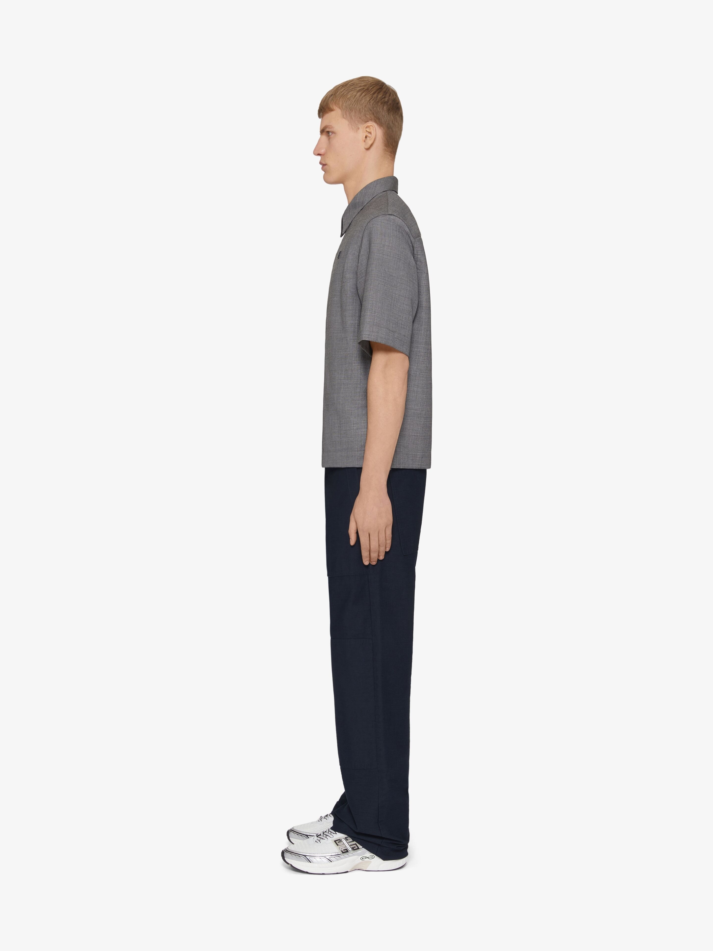 ZIPPED SHIRT IN WOOL WITH 4G DETAIL - 3