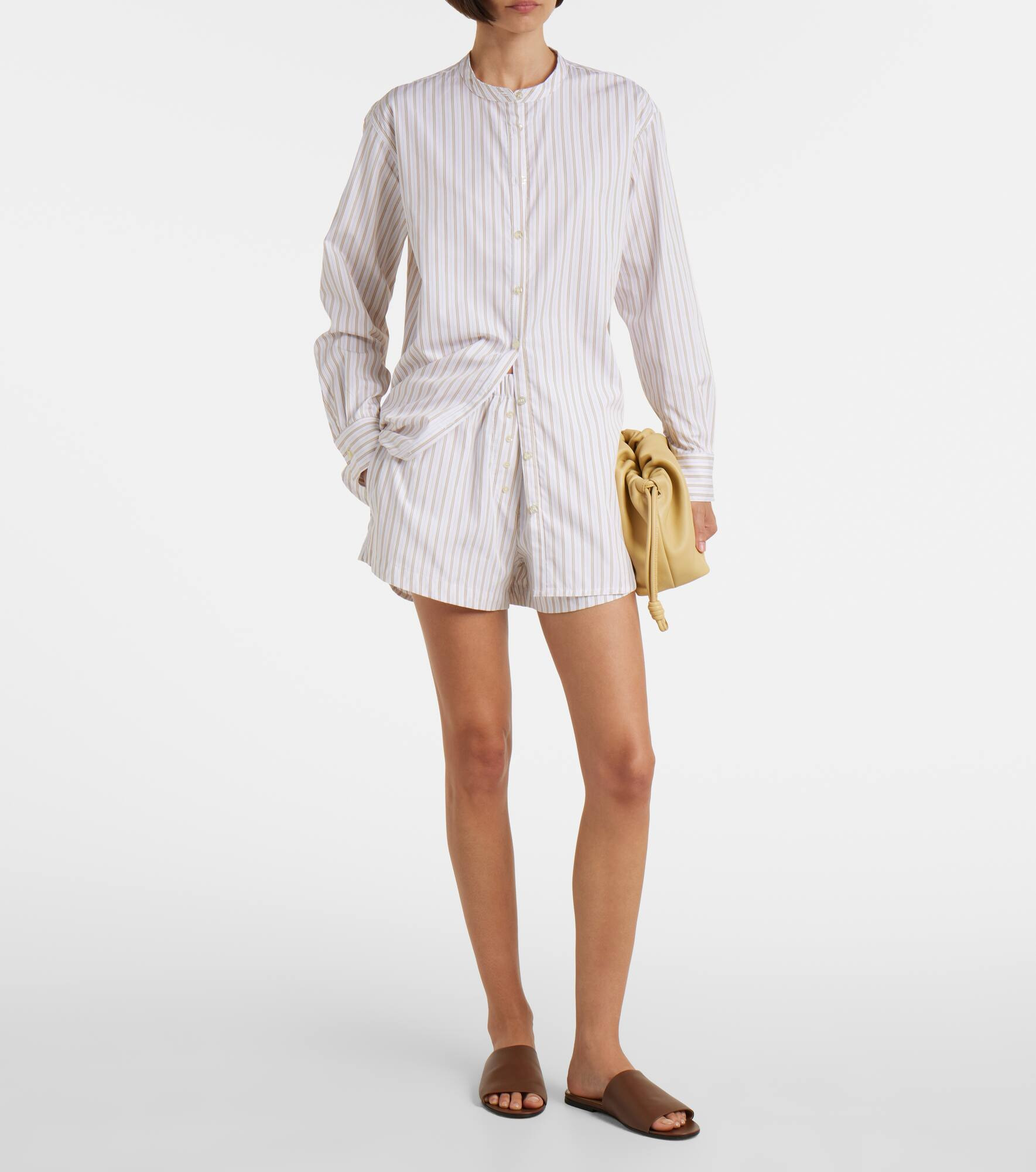 Yoshi striped cotton-blend shirt - 2