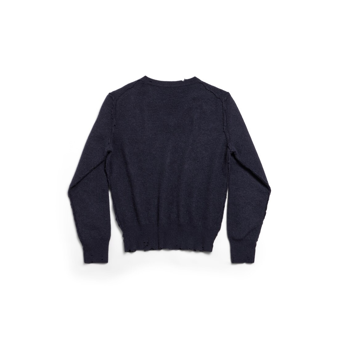 Women's Laurel Classic Inside-out V-neck Sweater in Navy - 6