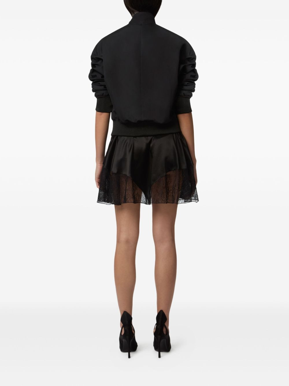 tie-neck bomber jacket - 4