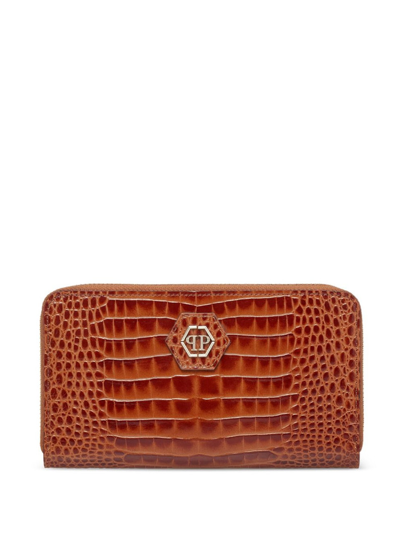 crocodile-effect zip-around wallet 1