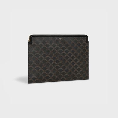 CELINE Document Holder in Triomphe canvas and calfskin outlook