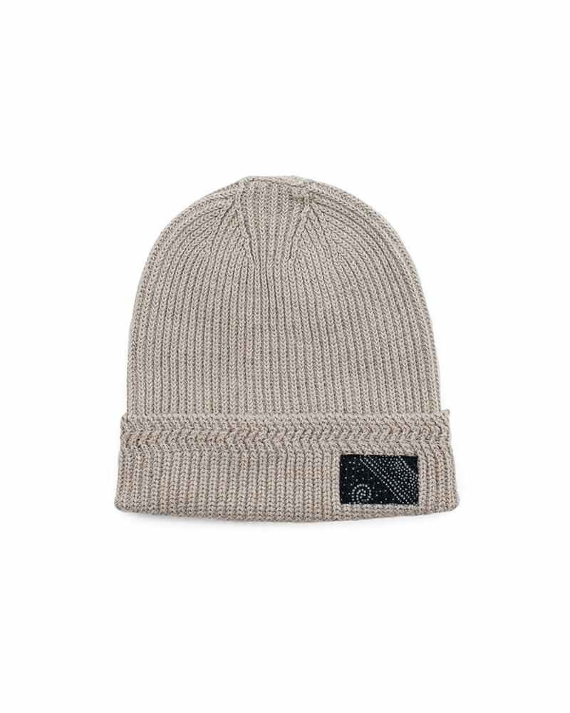 KNIT BEANIE C/L GREY - 1