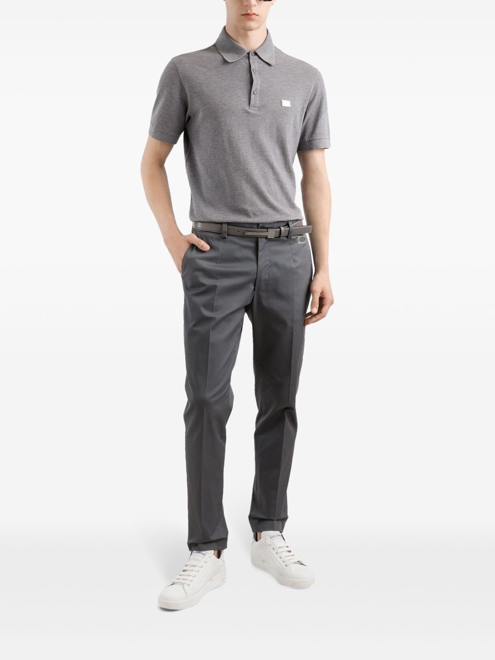 logo-plaque trousers - 2
