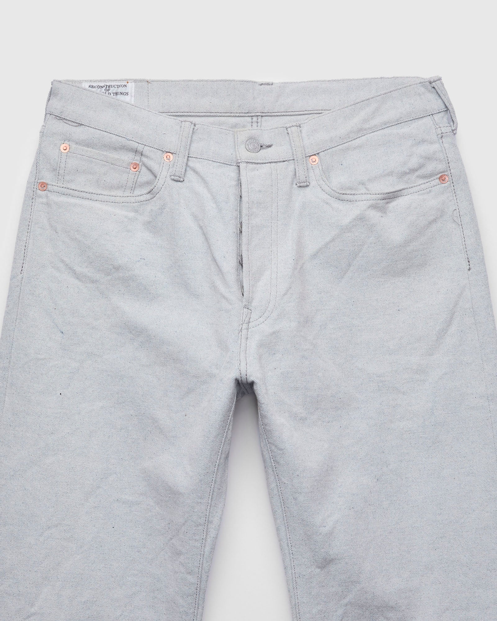 1896S "Upcycle" 13oz Indigo Canvas Pants - Regular Straight Fit - 4