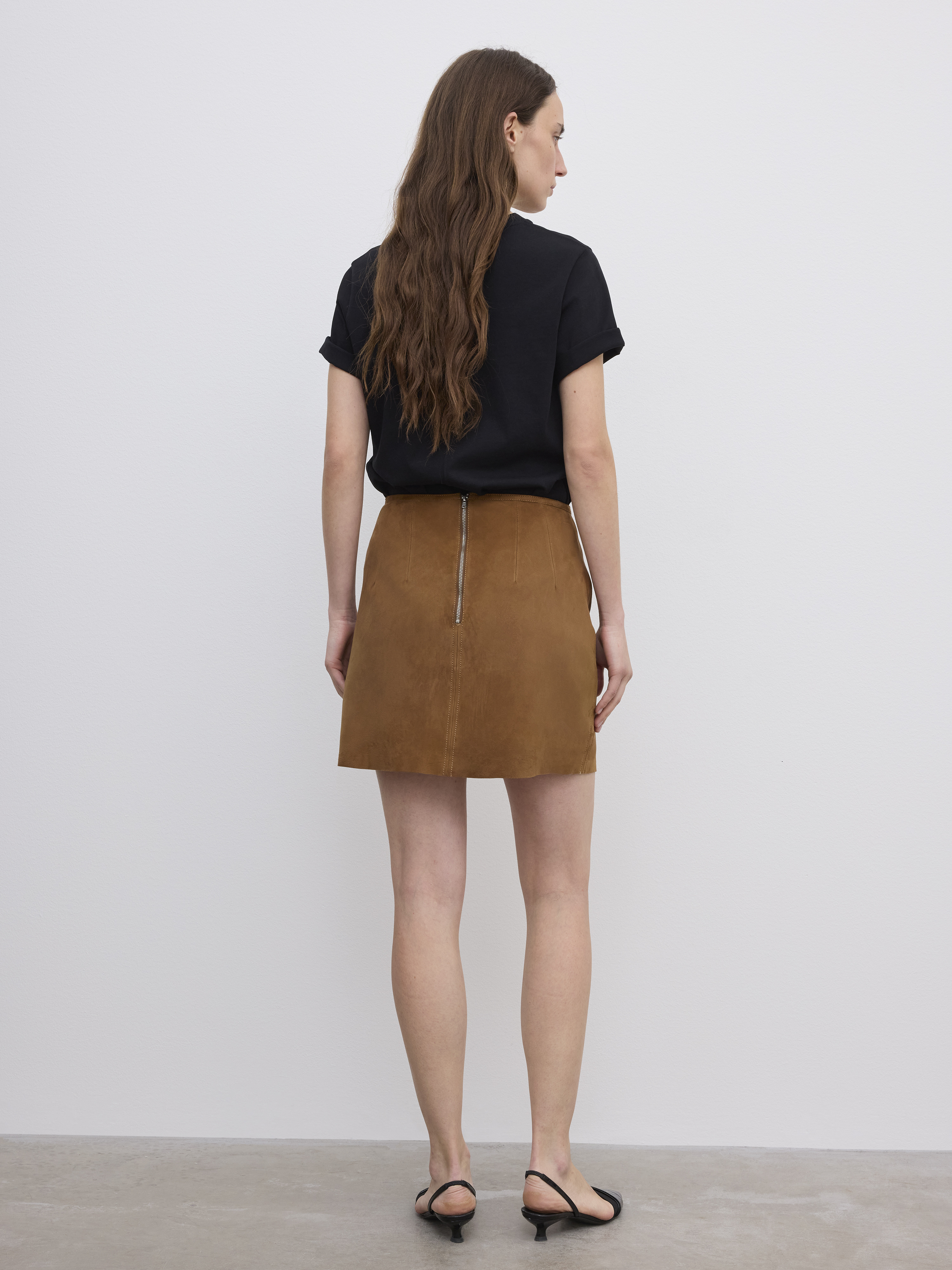 Suede Mini Skirt - 3