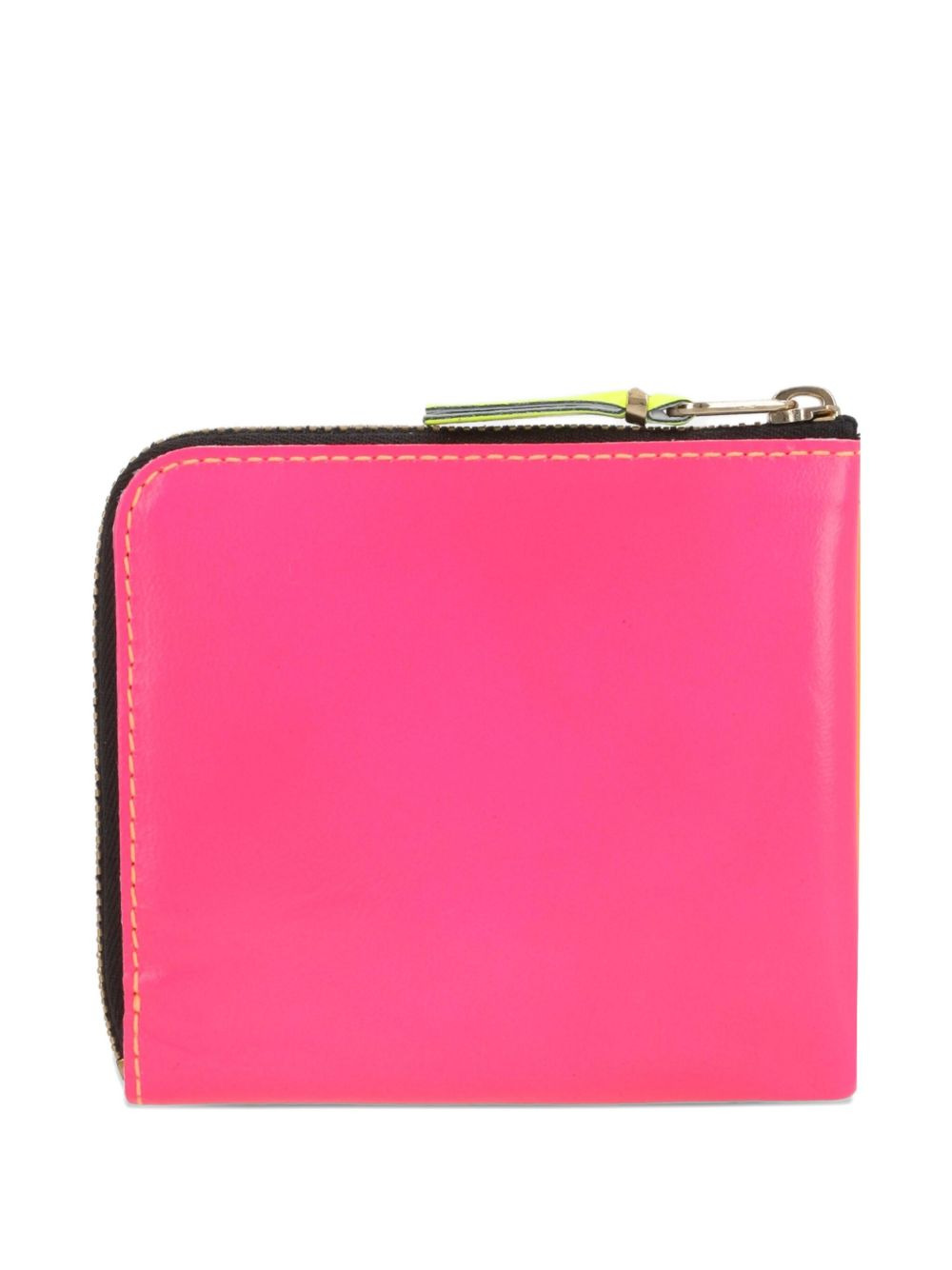 Super Fluo zip-fastening leather wallet - 2