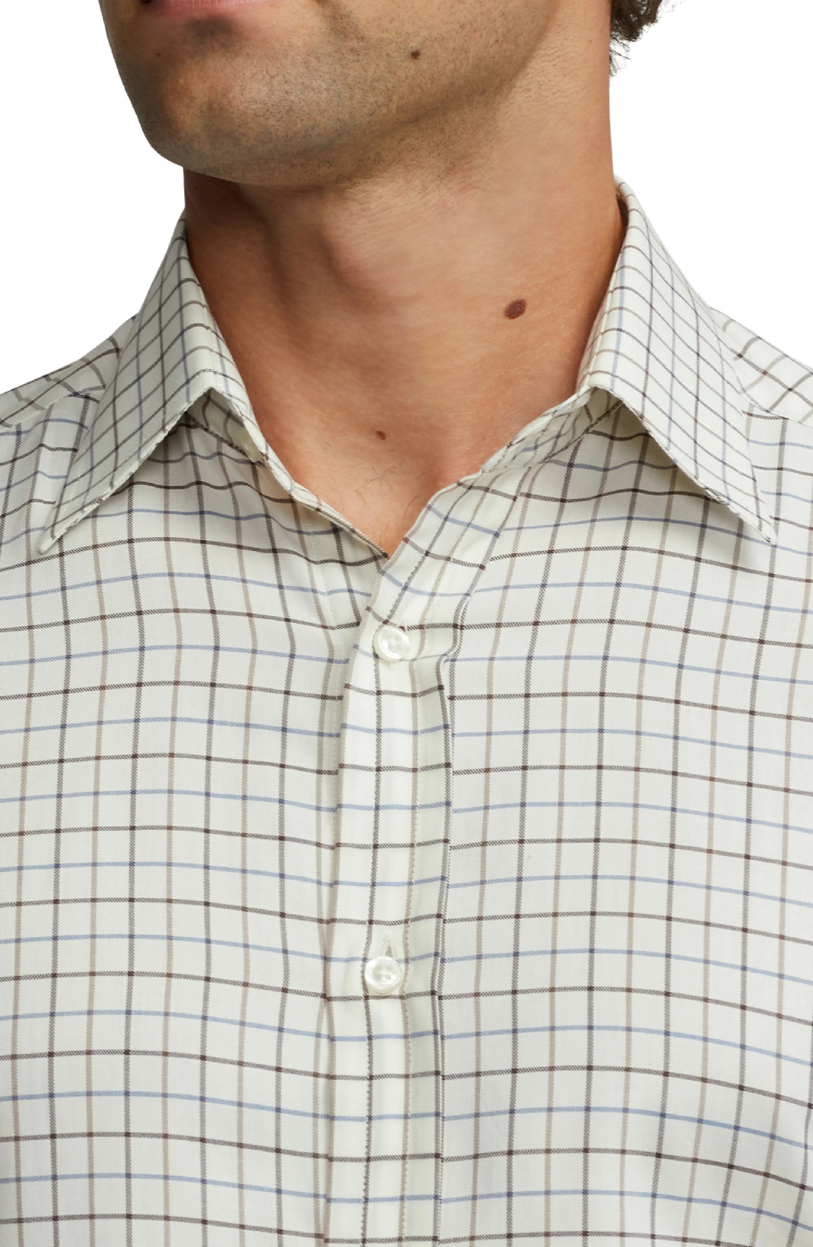 Harrison Check Cotton Twill Button-Up Shirt - 5