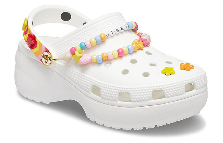 (WMNS) Crocs Breathable White Sandals 206984-94S - 3