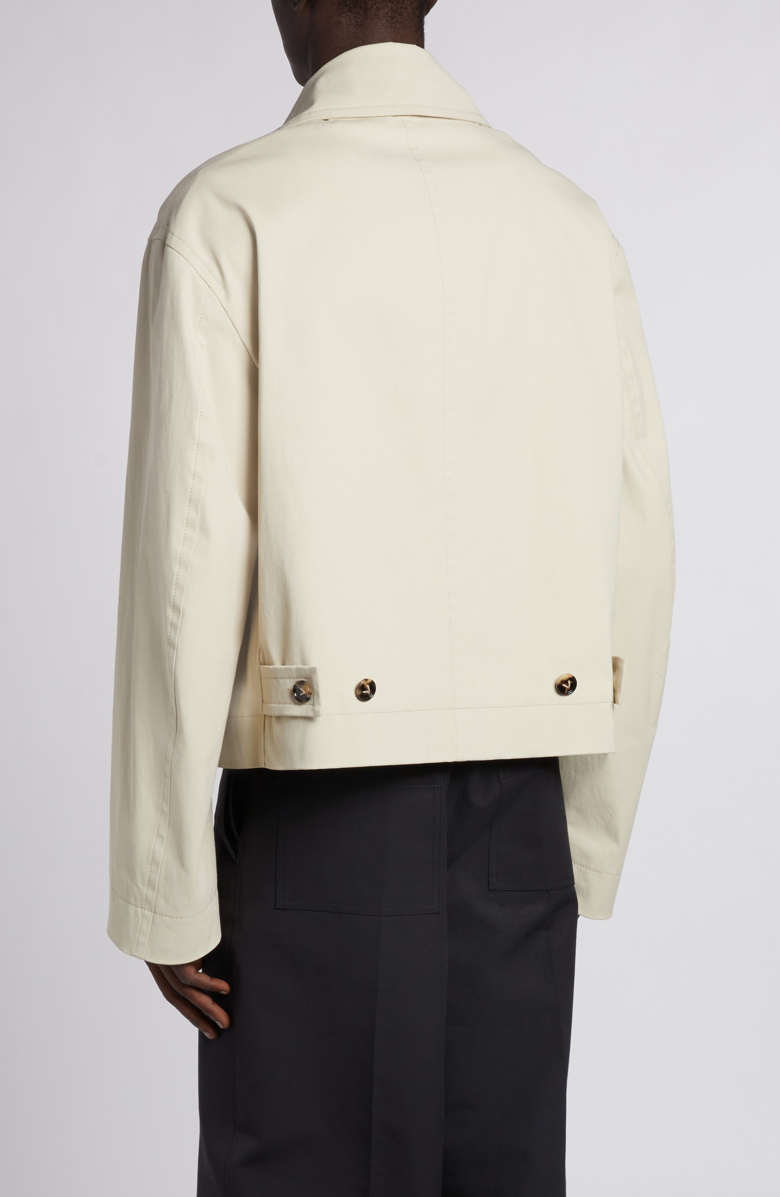 Regular Fit Stretch Cotton Jacket - 3