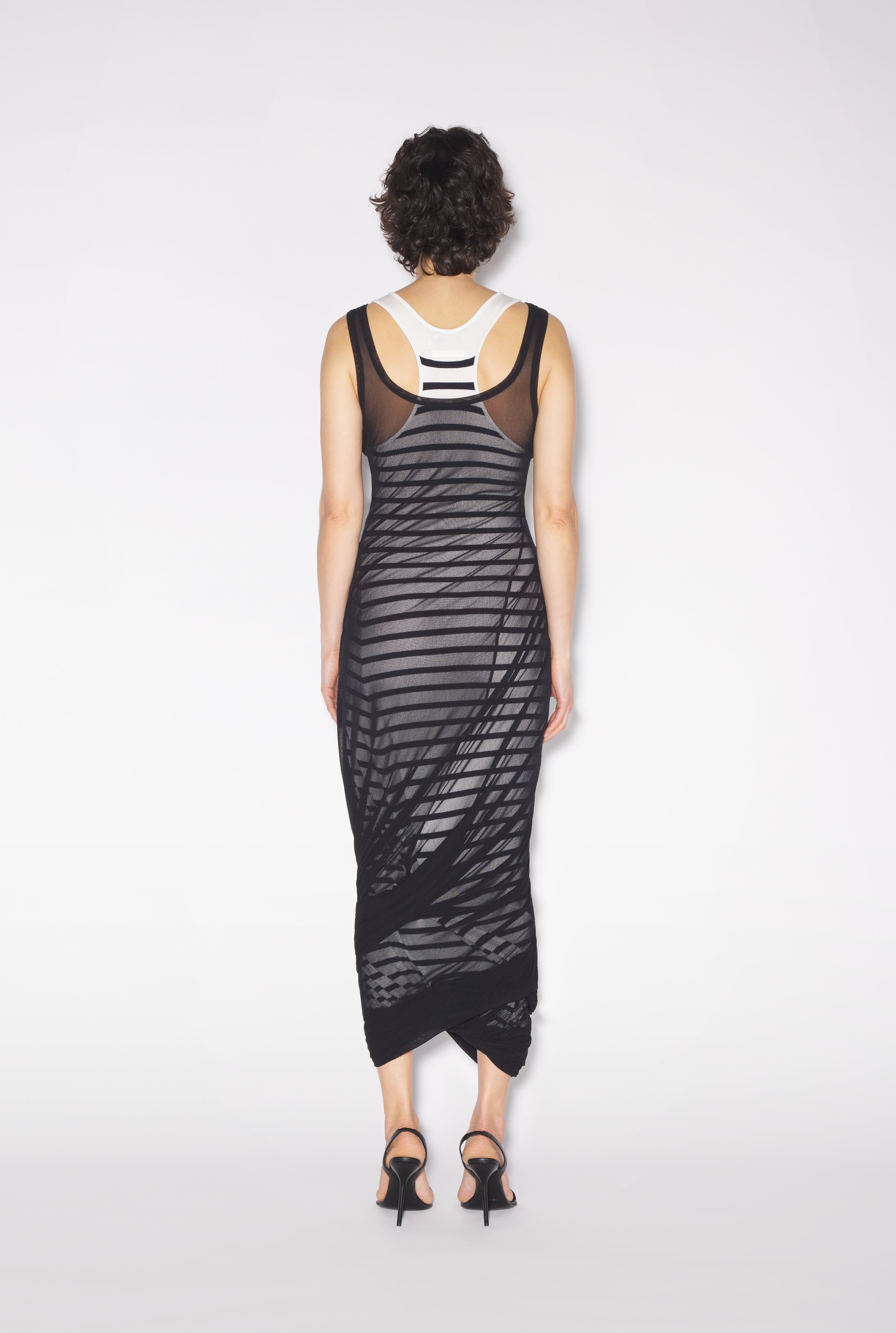 THE MID-LENGTH KNIT MARINIÈRE DRESS - 2