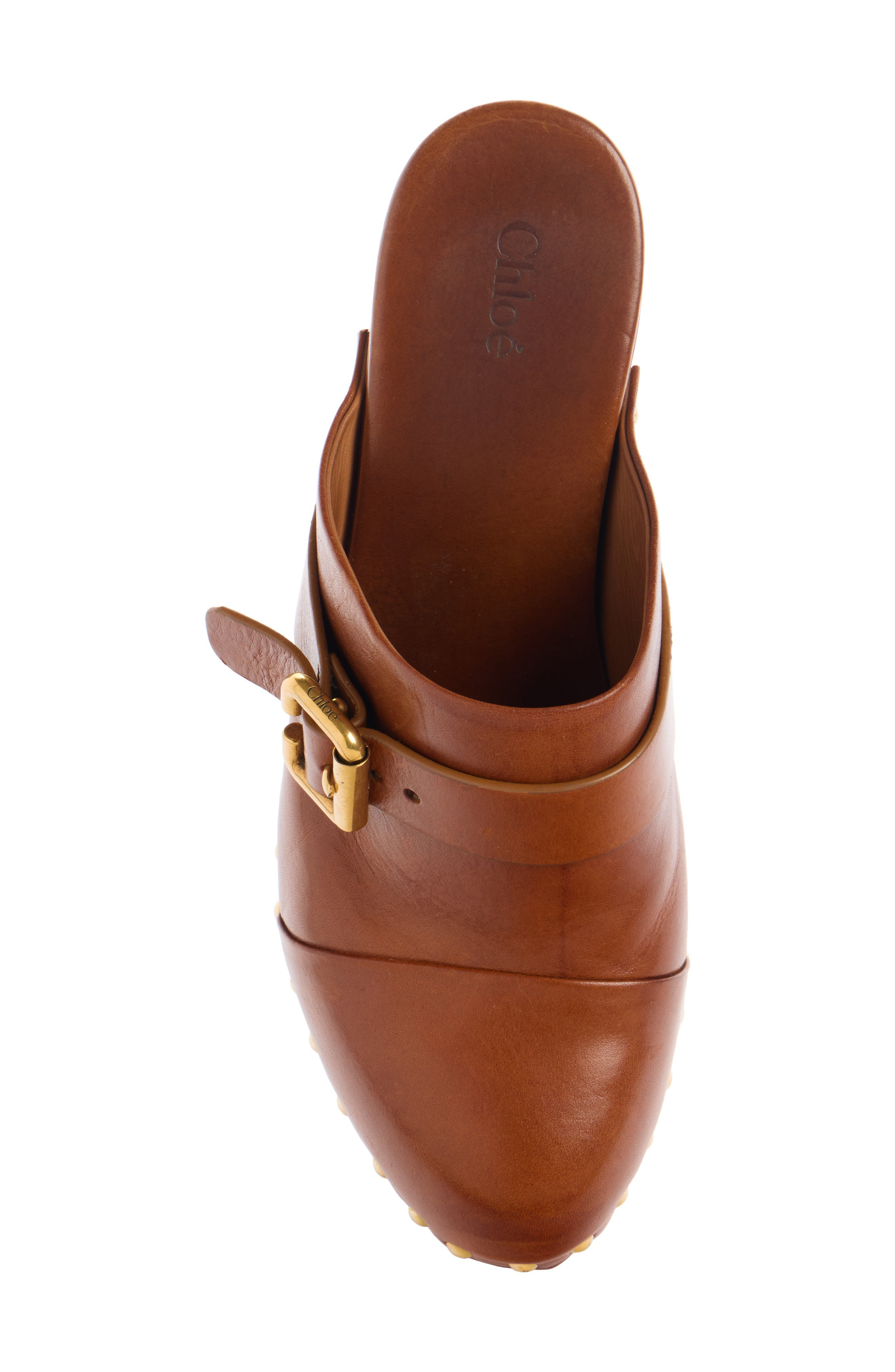 Chloé Jeanette Platform Clog in 27T Ginger Brown at Nordstrom - 4