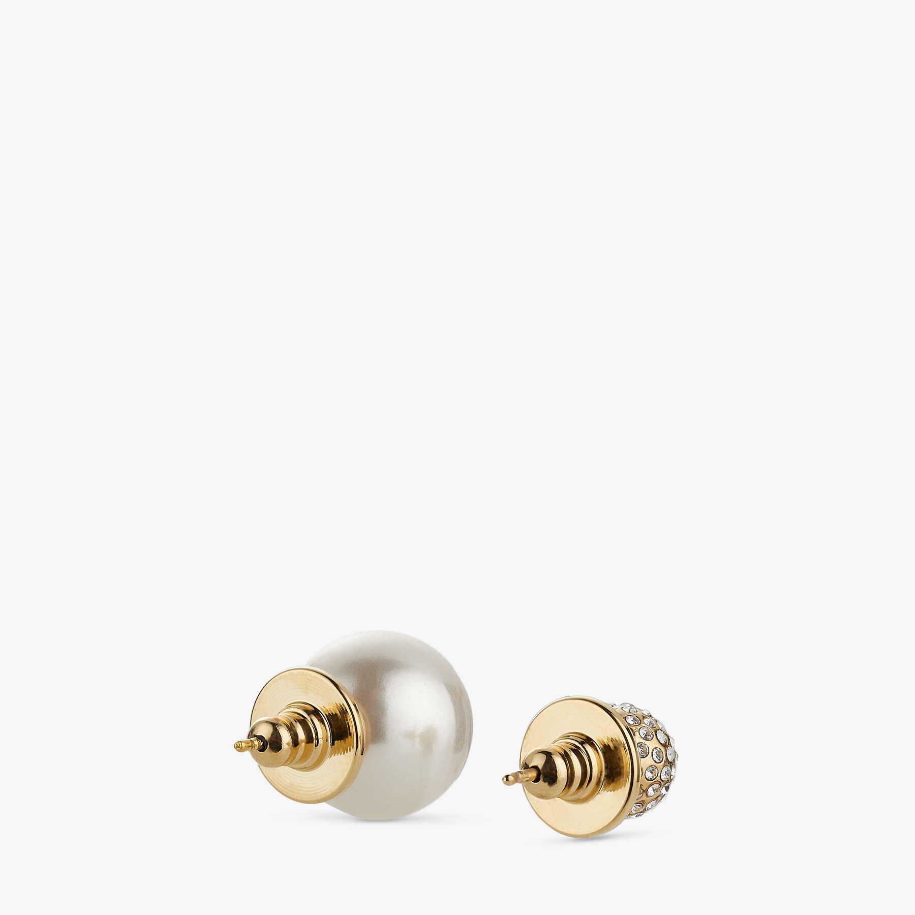Auri Studs
Gold-Finish Metal Pearl and Crystal Stud Earrings - 6