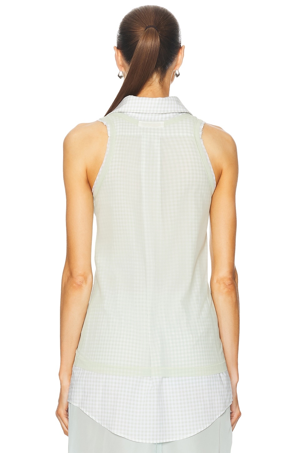 Sleeveless Button Up Top - 3
