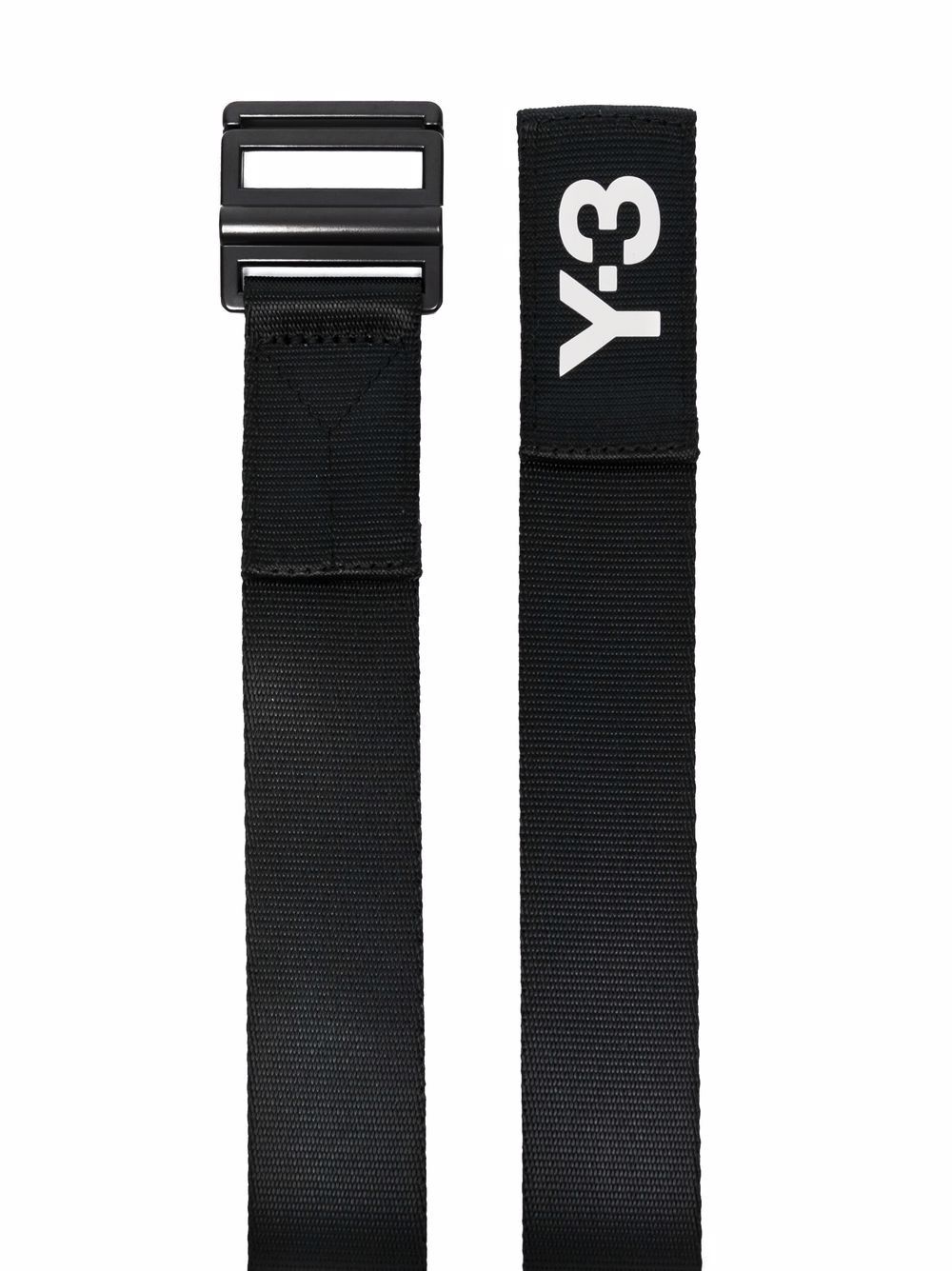 logo-print buckled belt - 2