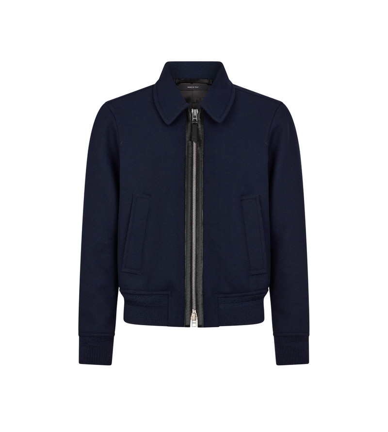 DOUBLE FACE TWILL COLLAR BLOUSON 1
