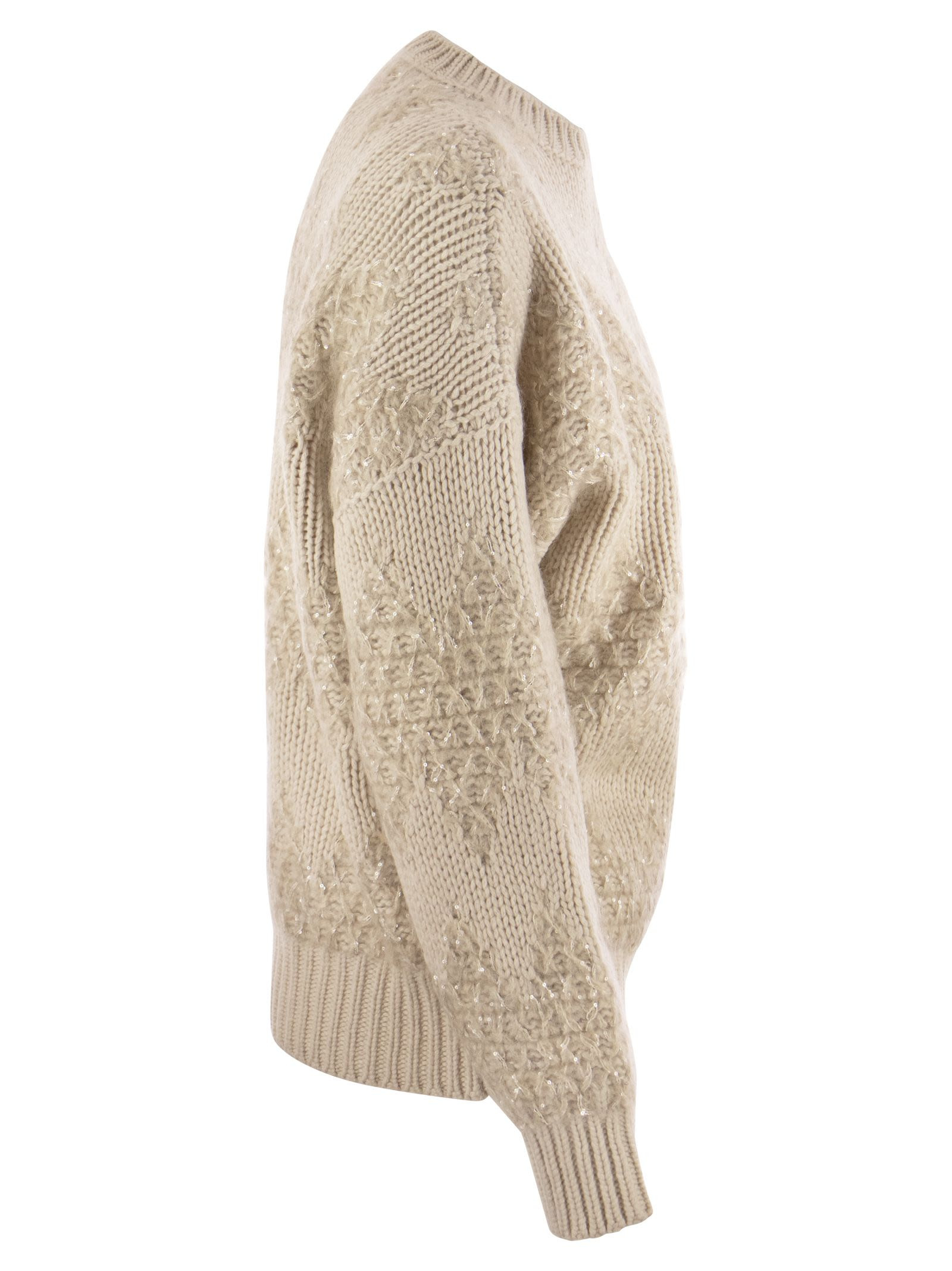 Brunello Cucinelli Women Wool, Silk And Cashmere Sweater - 3