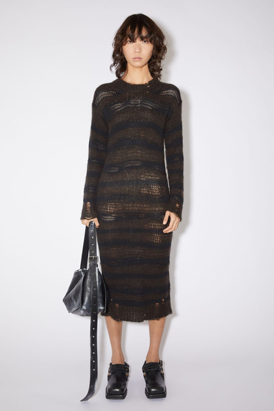 Acne Studios Mohair blend dress - Warm Charcoal Grey/Black outlook
