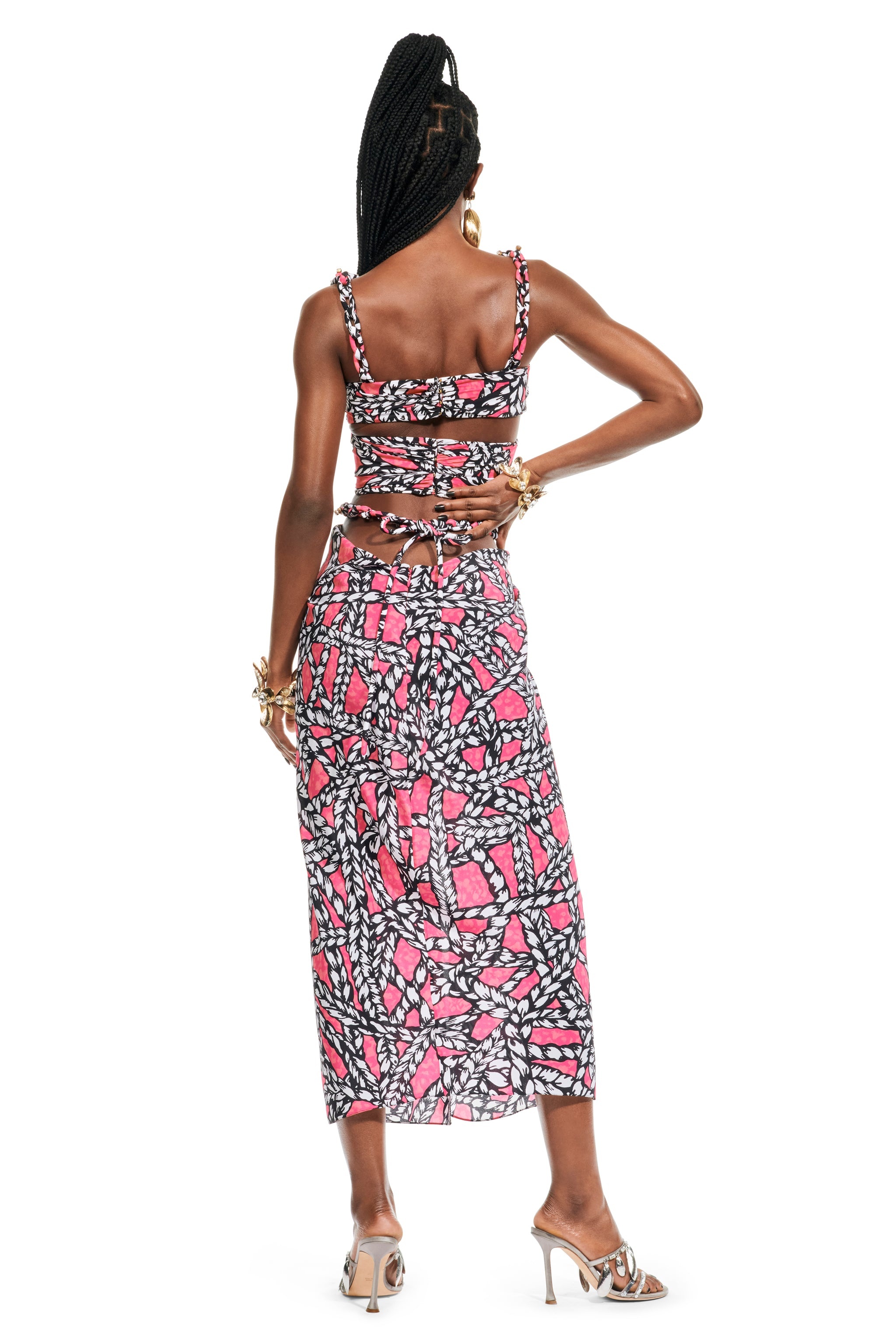 ROPE PRINTED MIDI DRESS - 2