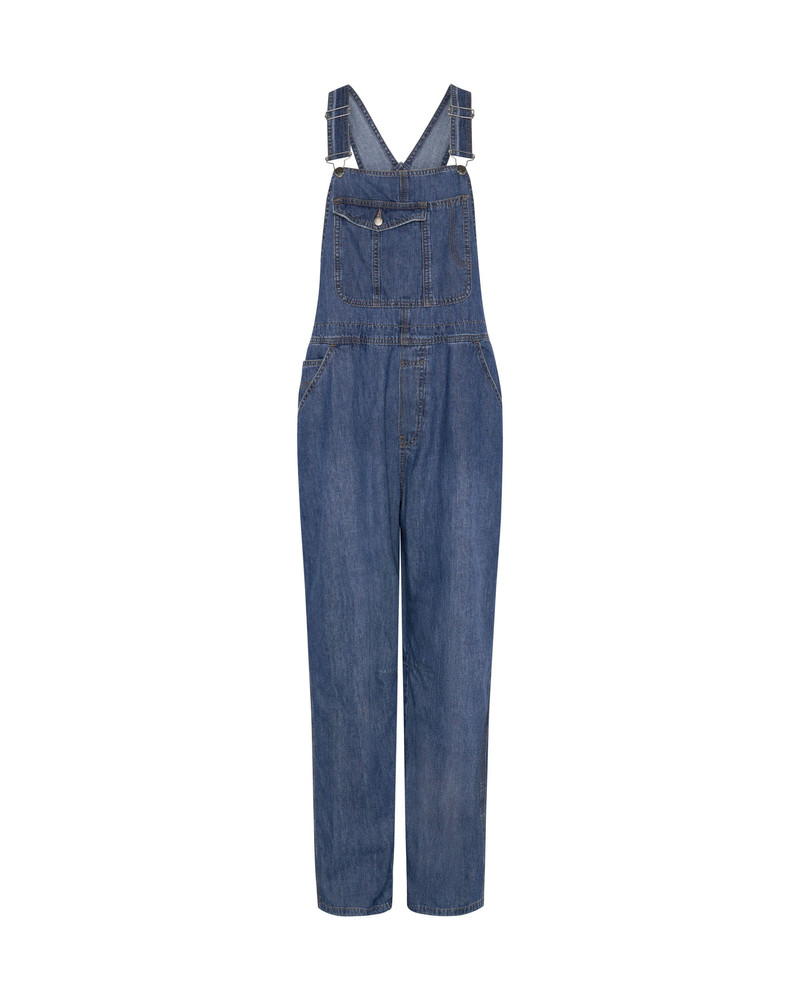 Stanton St Long Denim Overalls - Blue Night 6