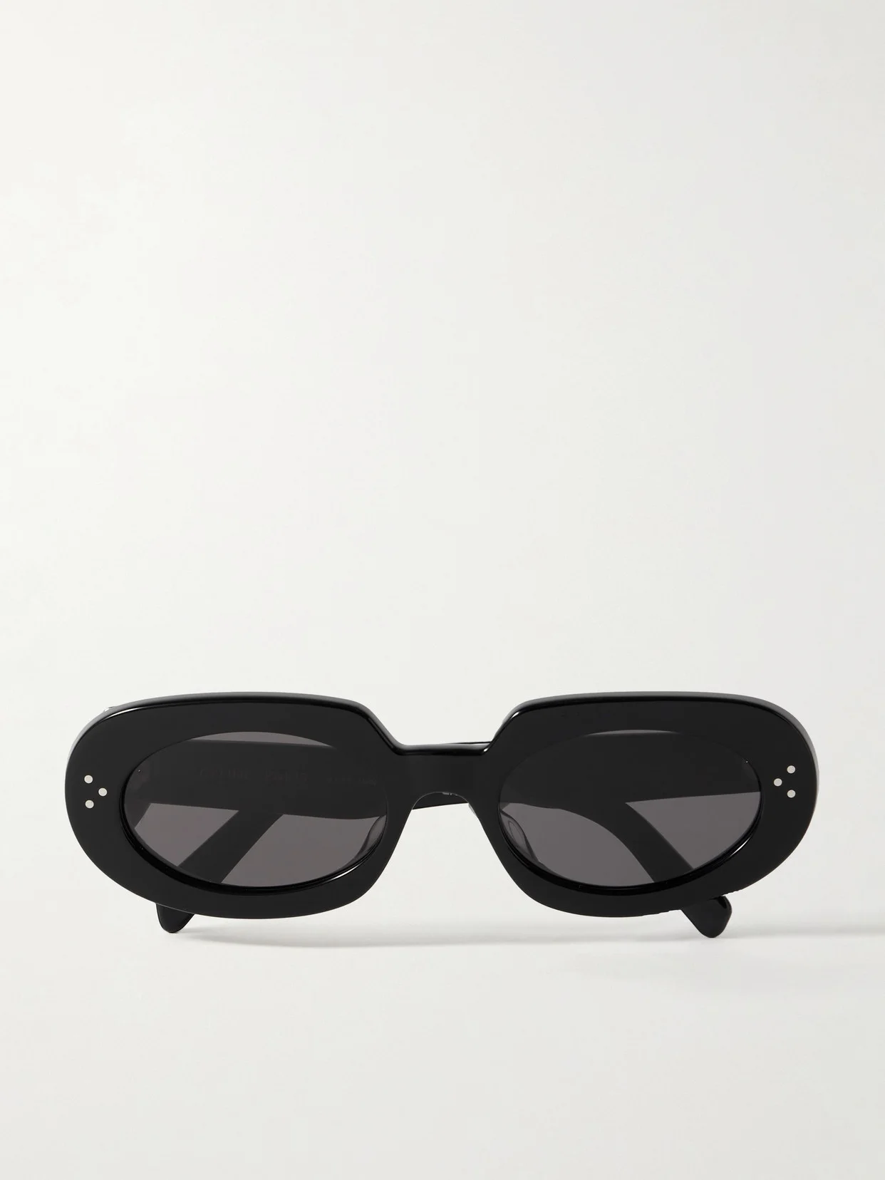 Bold Oval-frame Acetate Sunglasses - 1