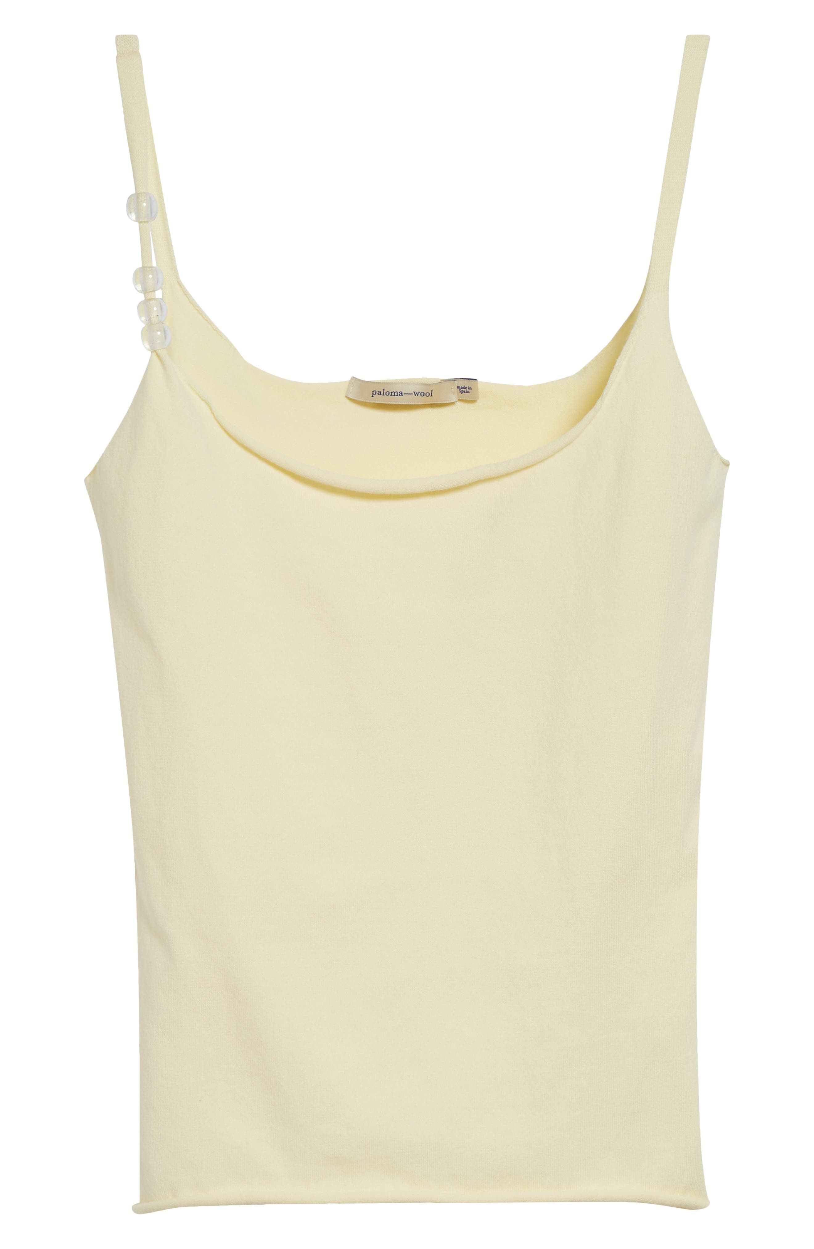 Paloma Wool Zalea Beaded Strap Tank in Yellow at Nordstrom - 6