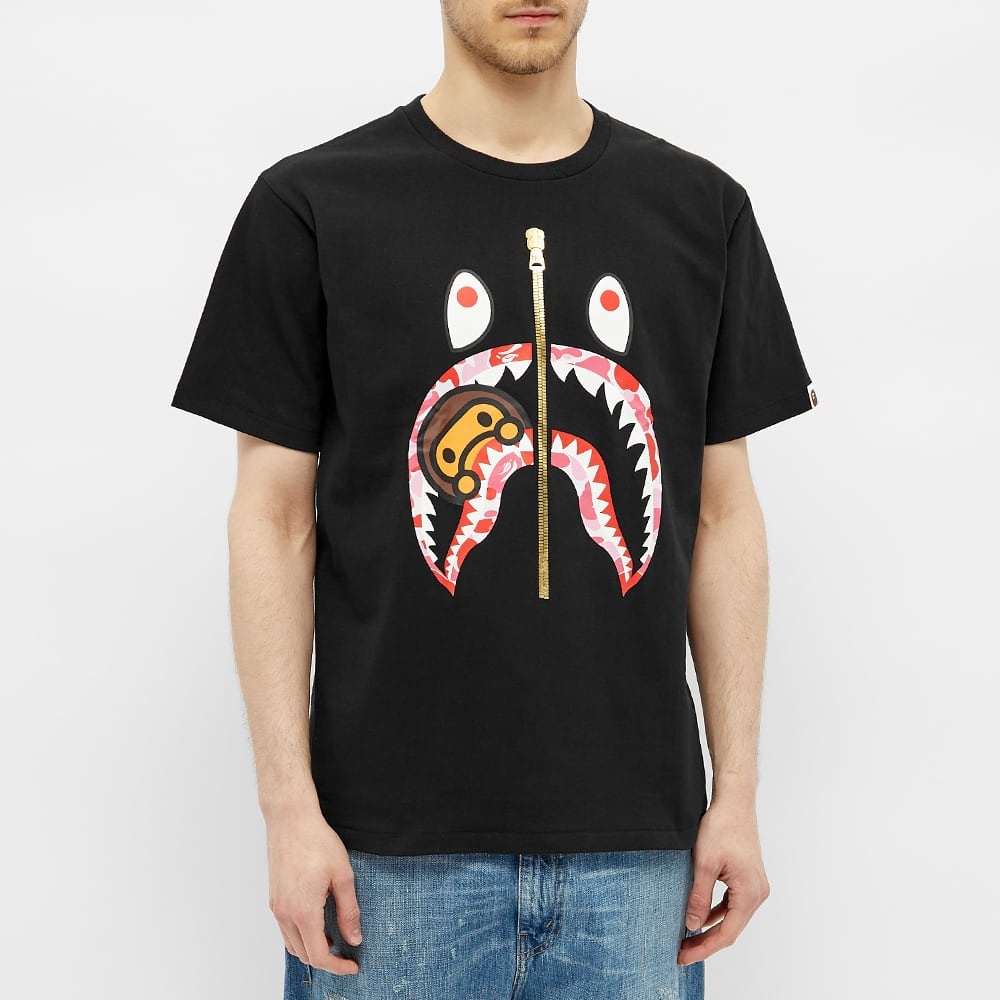 A Bathing Ape ABC Camoilo Shark Tee - 4