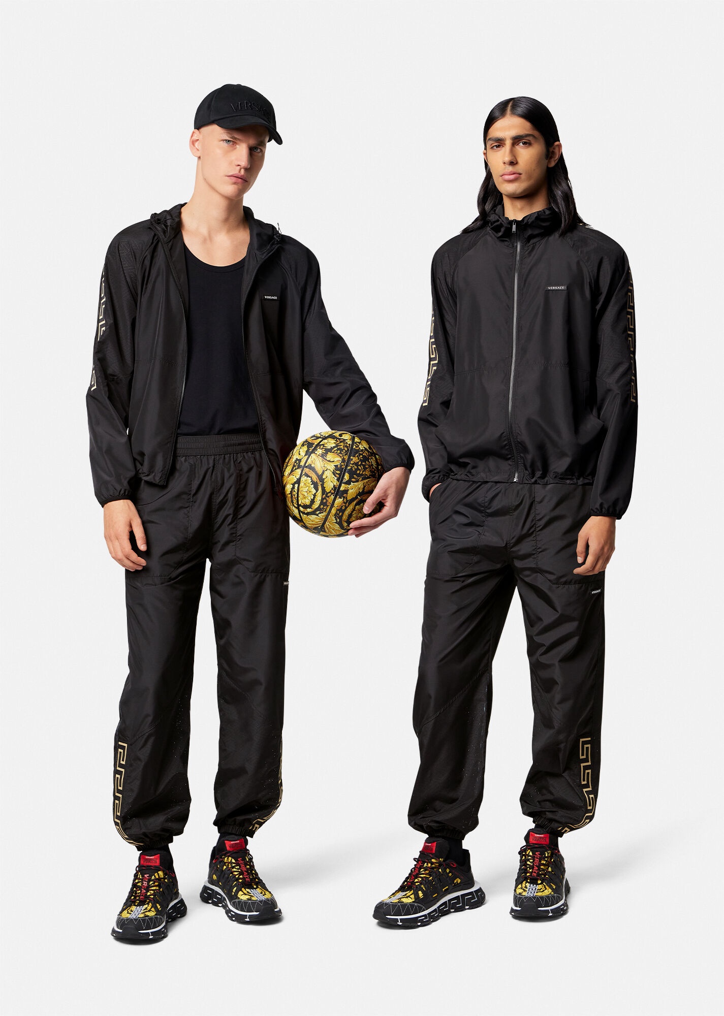 Greca Nylon Gym Track Jacket - 2