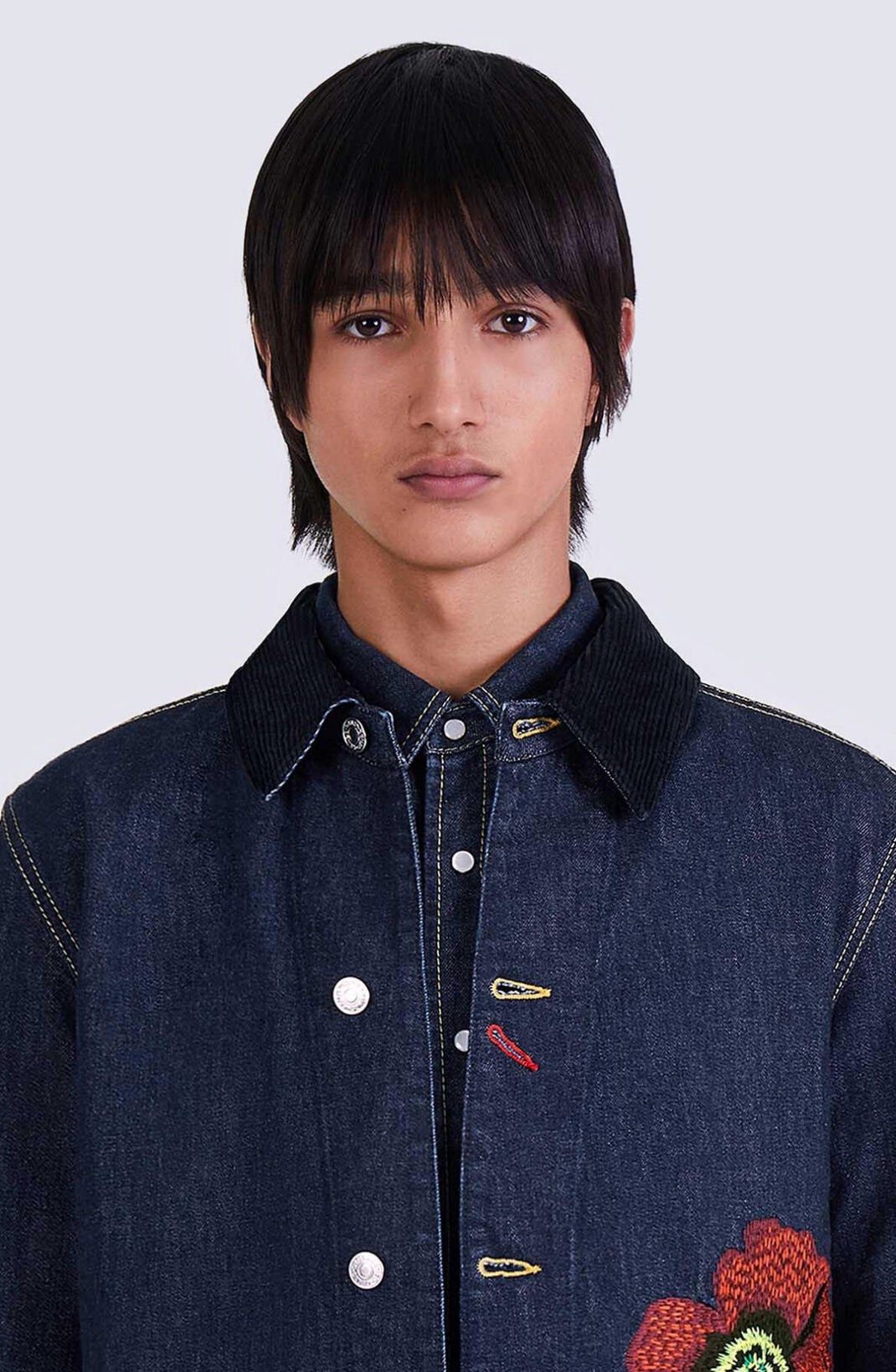 Kenzo Men's Poppy Denim Workwear Jacket