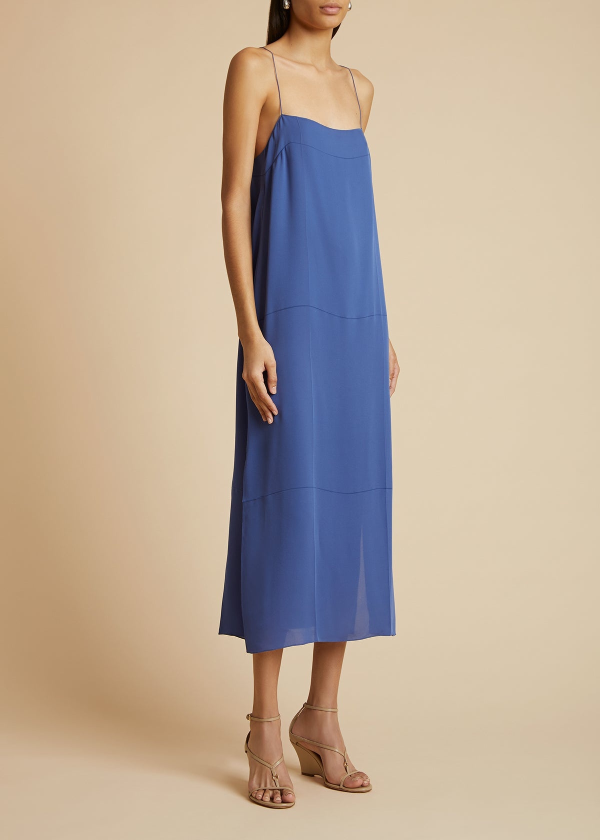 The Sicily Dress in Blue Iris - 1