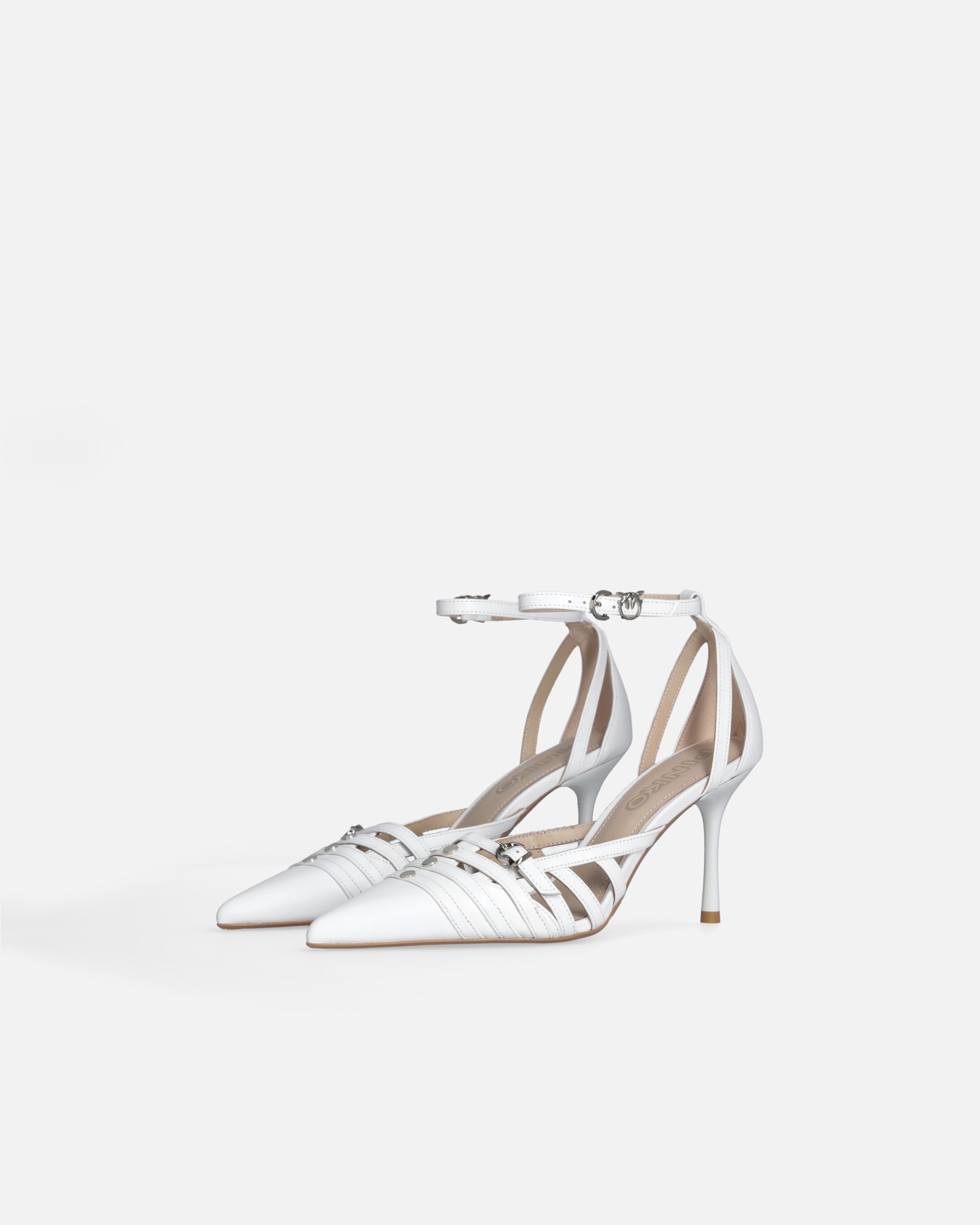 POINTED-TOE PUMPS WITH HEEL AND STRAP - 6