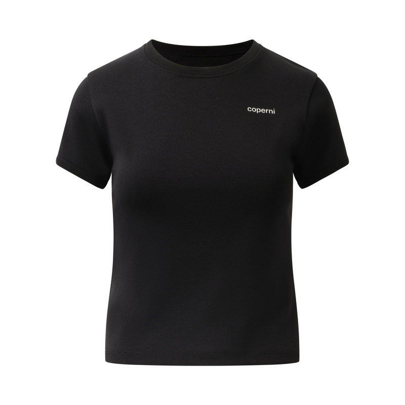 COPERNI Logo Slim Fit T-Shirt in Black/White outlook