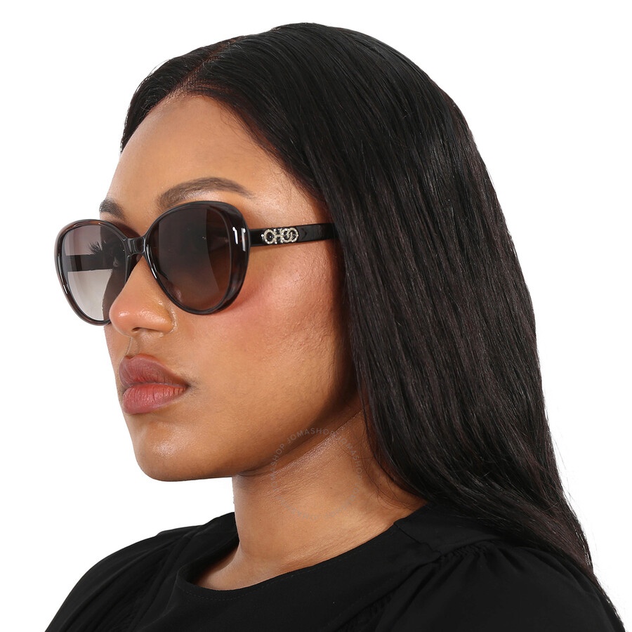 Jimmy Choo Brown Gradient Butterfly Ladies Sunglasses AMIRA/G/S 0086/HA 57 - 2