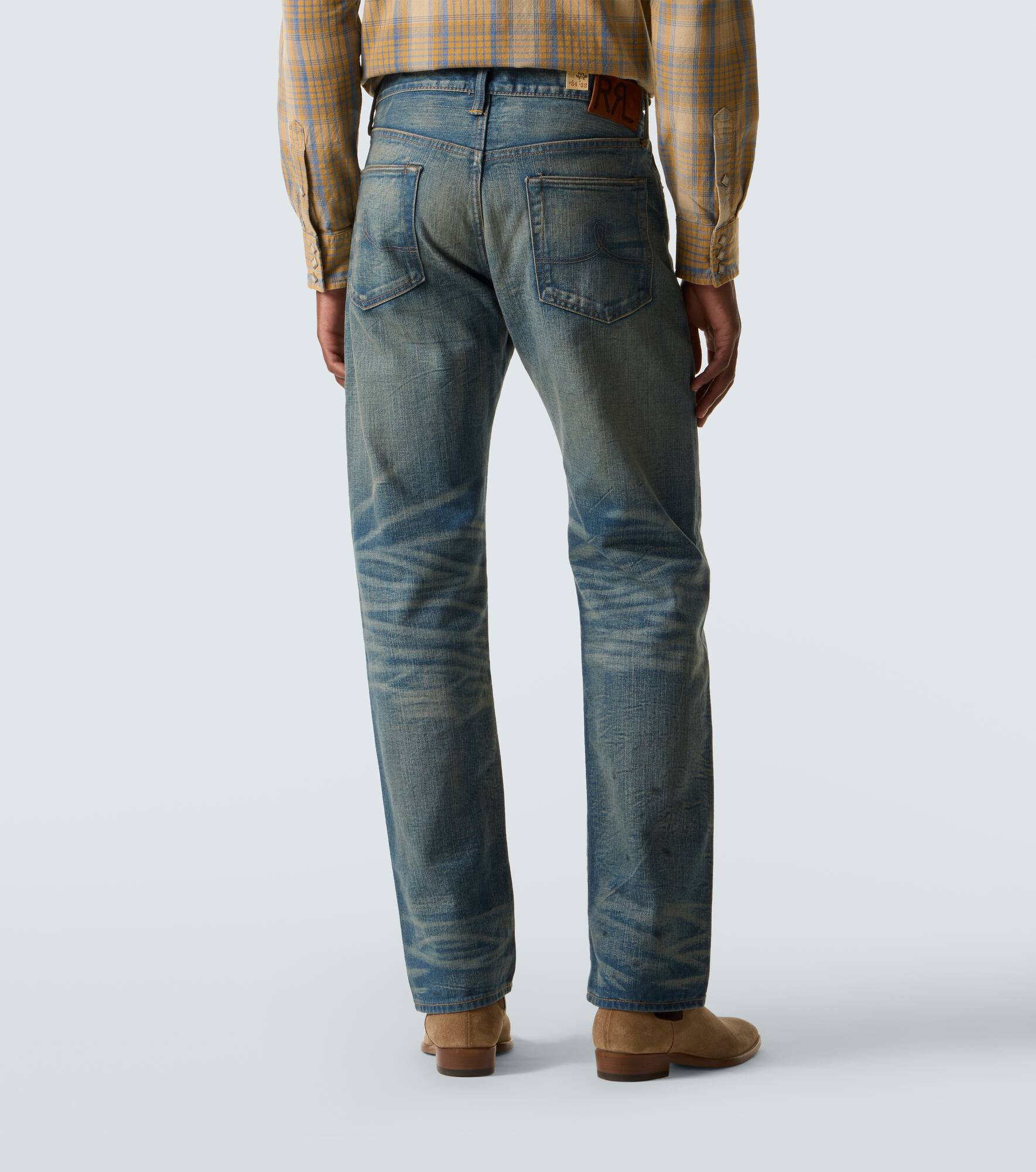 Mid-rise straight jeans - 4