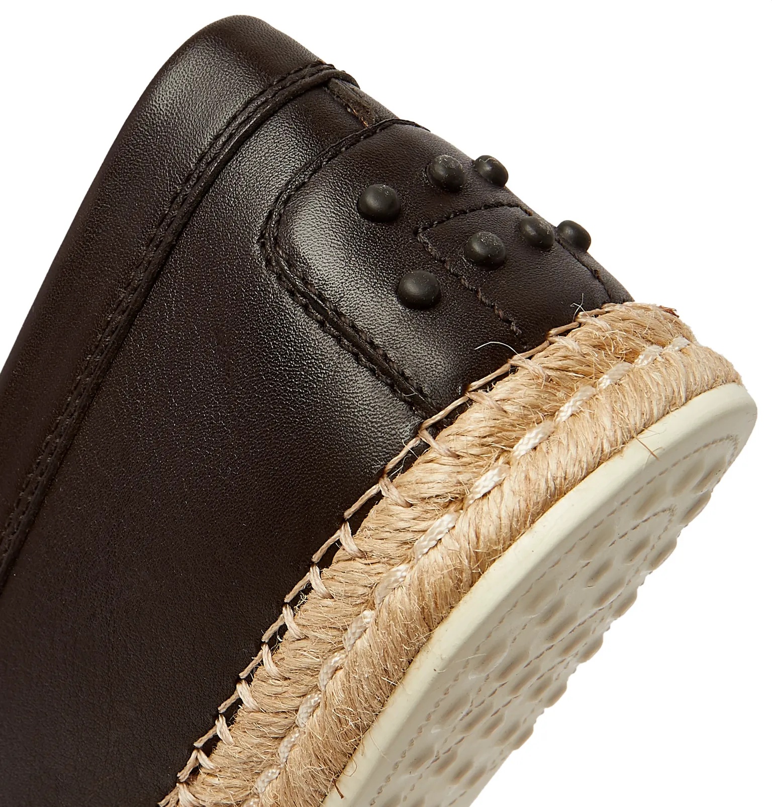 Leather Espadrille Loafers - 7