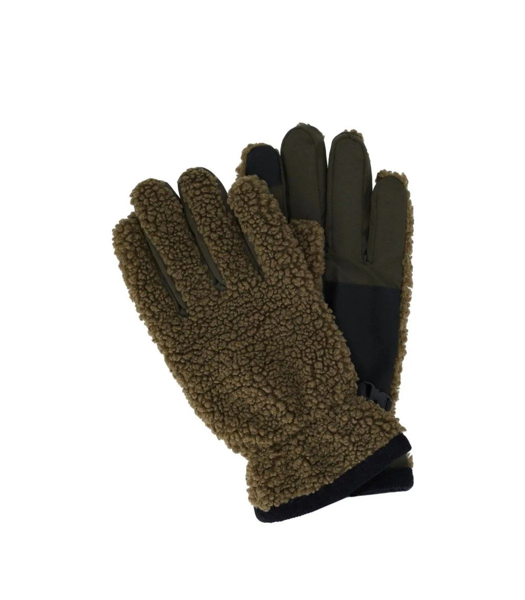 Barbour Filed Fleece Sage Green Gloves - 1