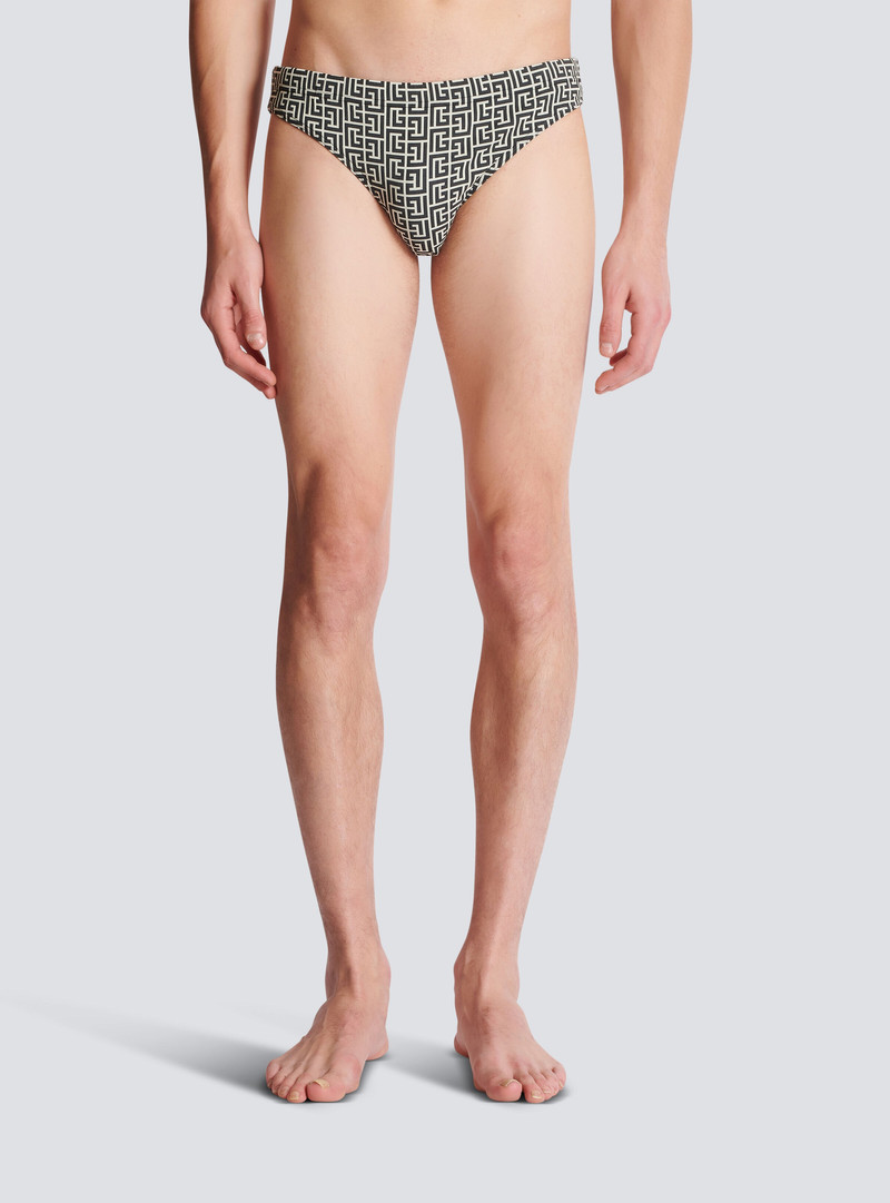 Printed PB Labyrinth swimming trunks 5