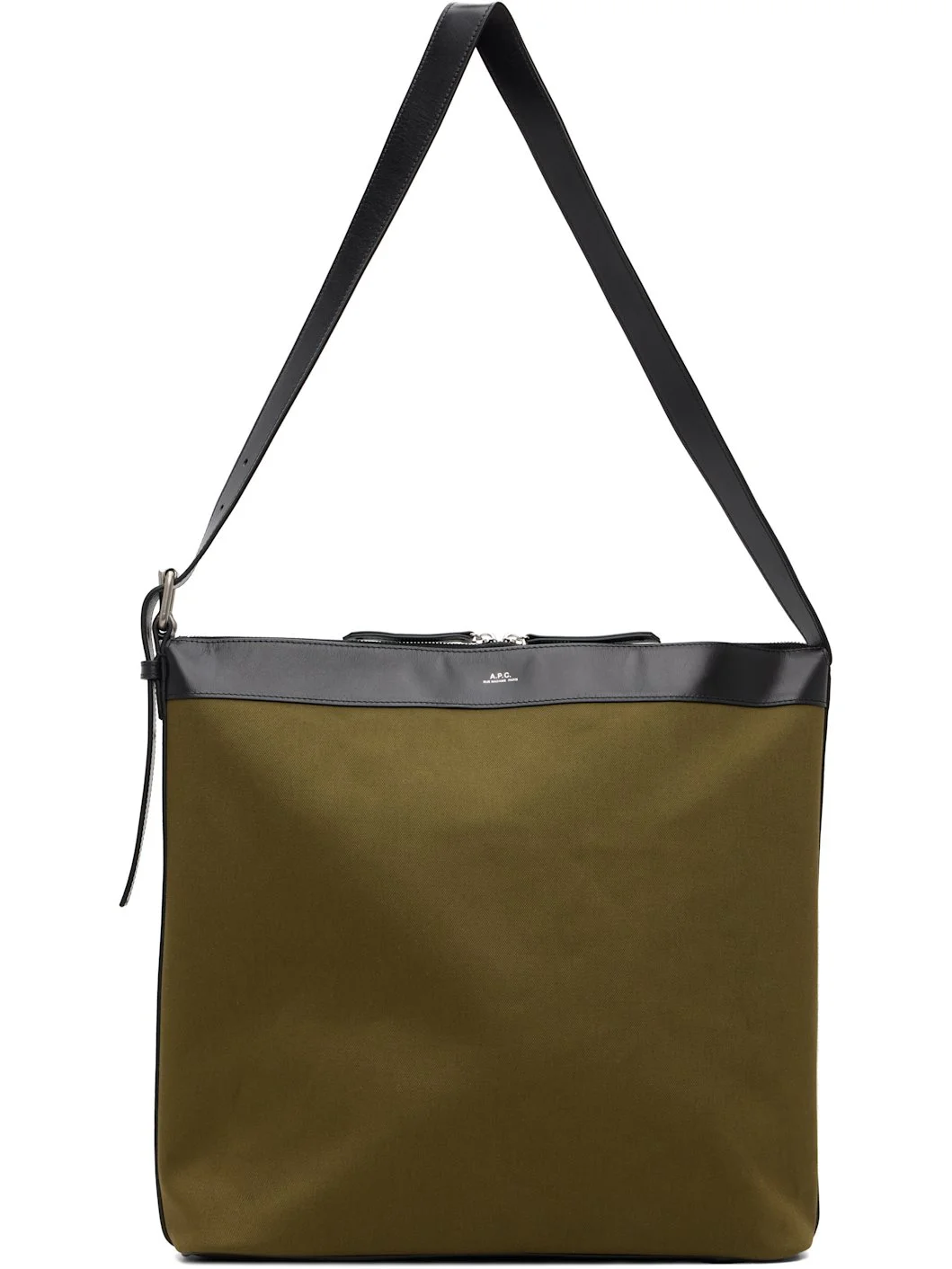 Khaki & Black Vera Maxi Biker Bag - 1