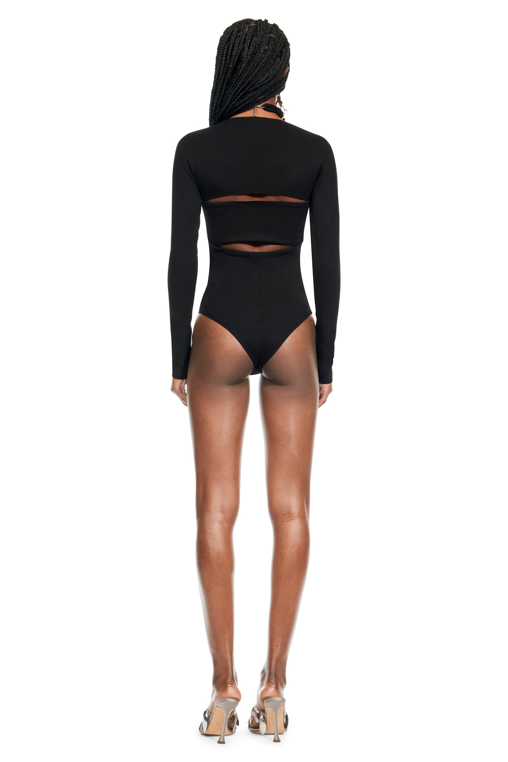 CHAIN LINK LONG SLEEVE BODYSUIT - 6