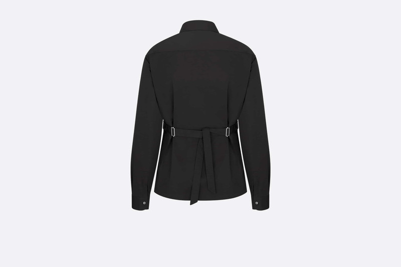 Christian Dior Couture Embroidered Shirt with Rear Belt 6