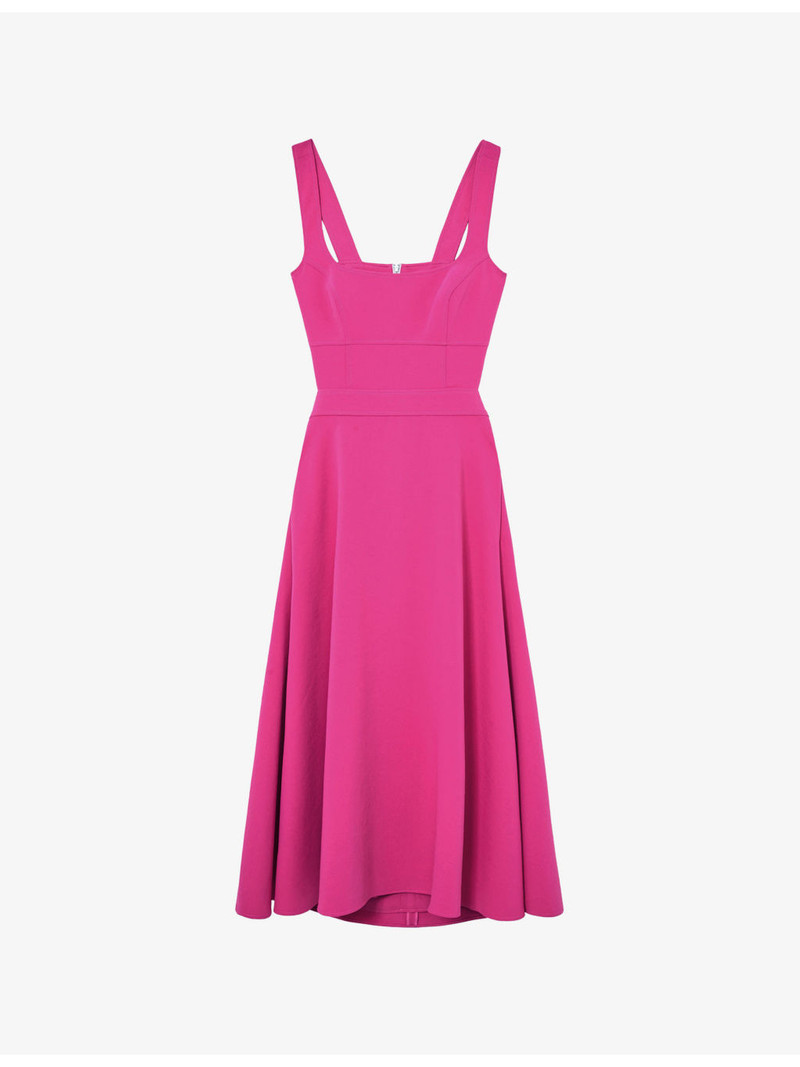 Dina Cut-Out Woven Midi Dress 1