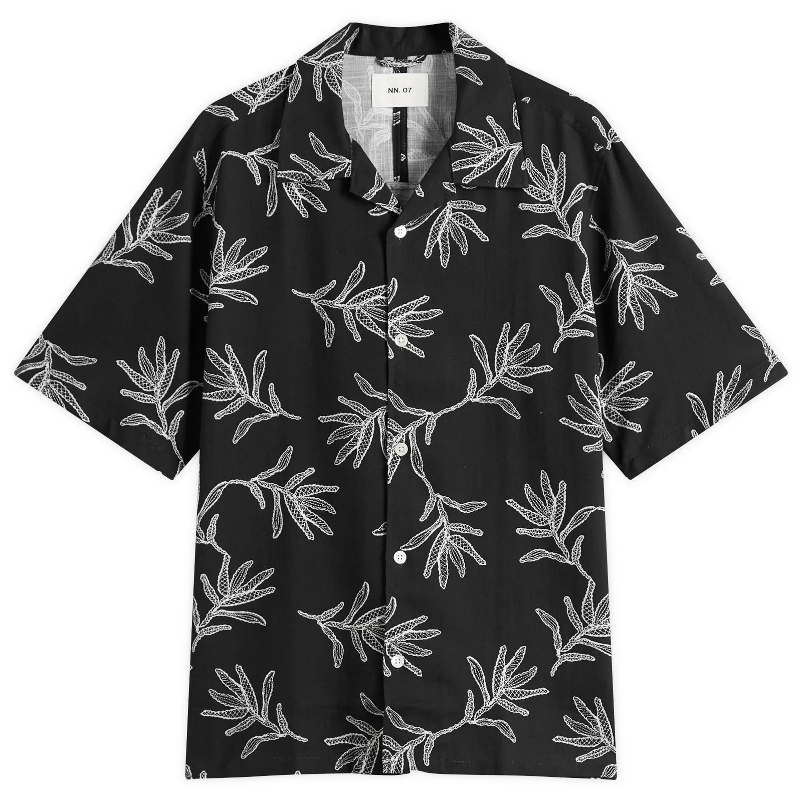 NN07 Ole Botanical Print Short Sleeve Shirt - 1