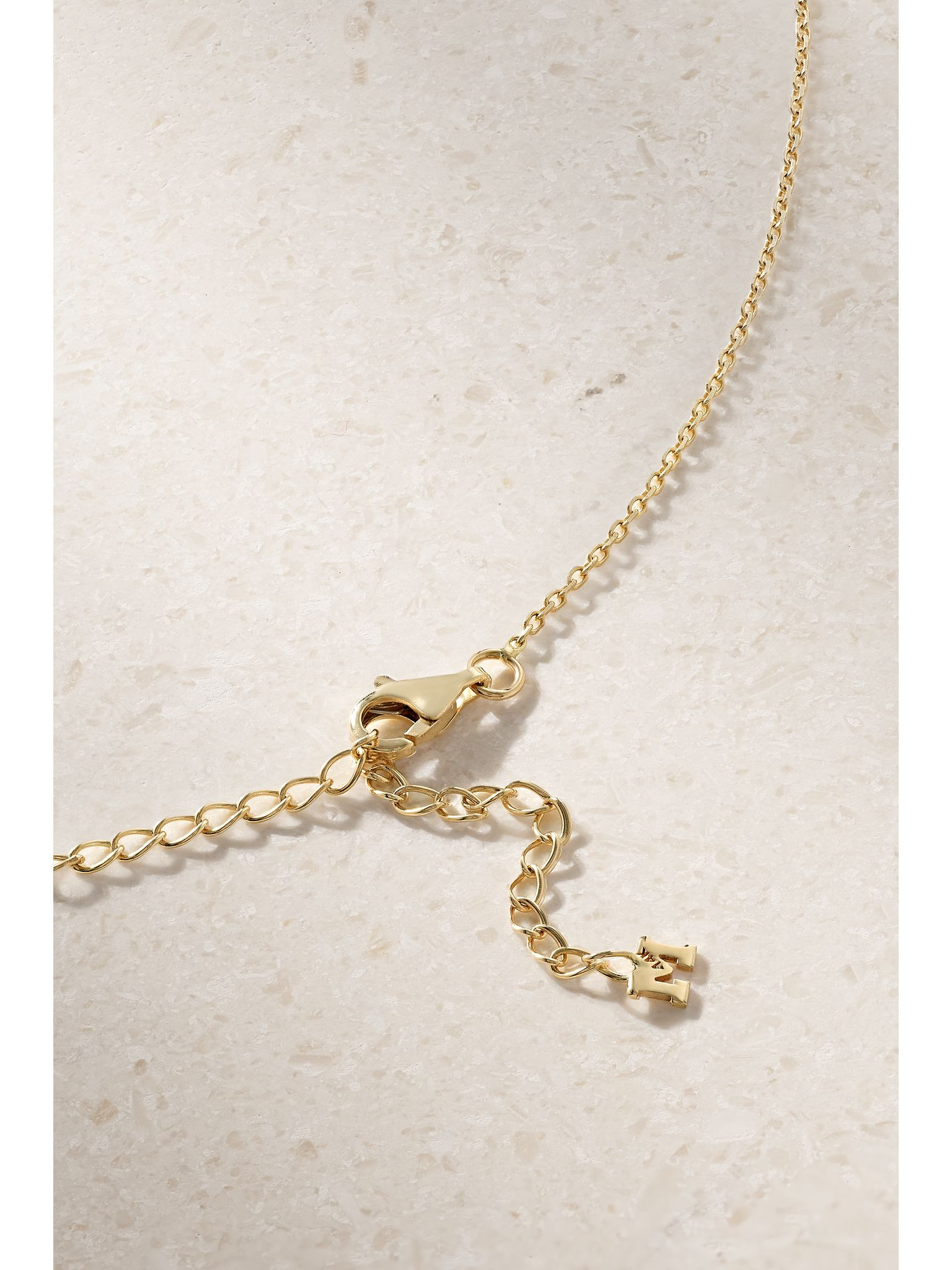14-karat gold, topaz and diamond necklace Blue - 3